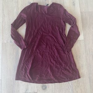 Eileen Fisher Petite Deep Red Knit Top